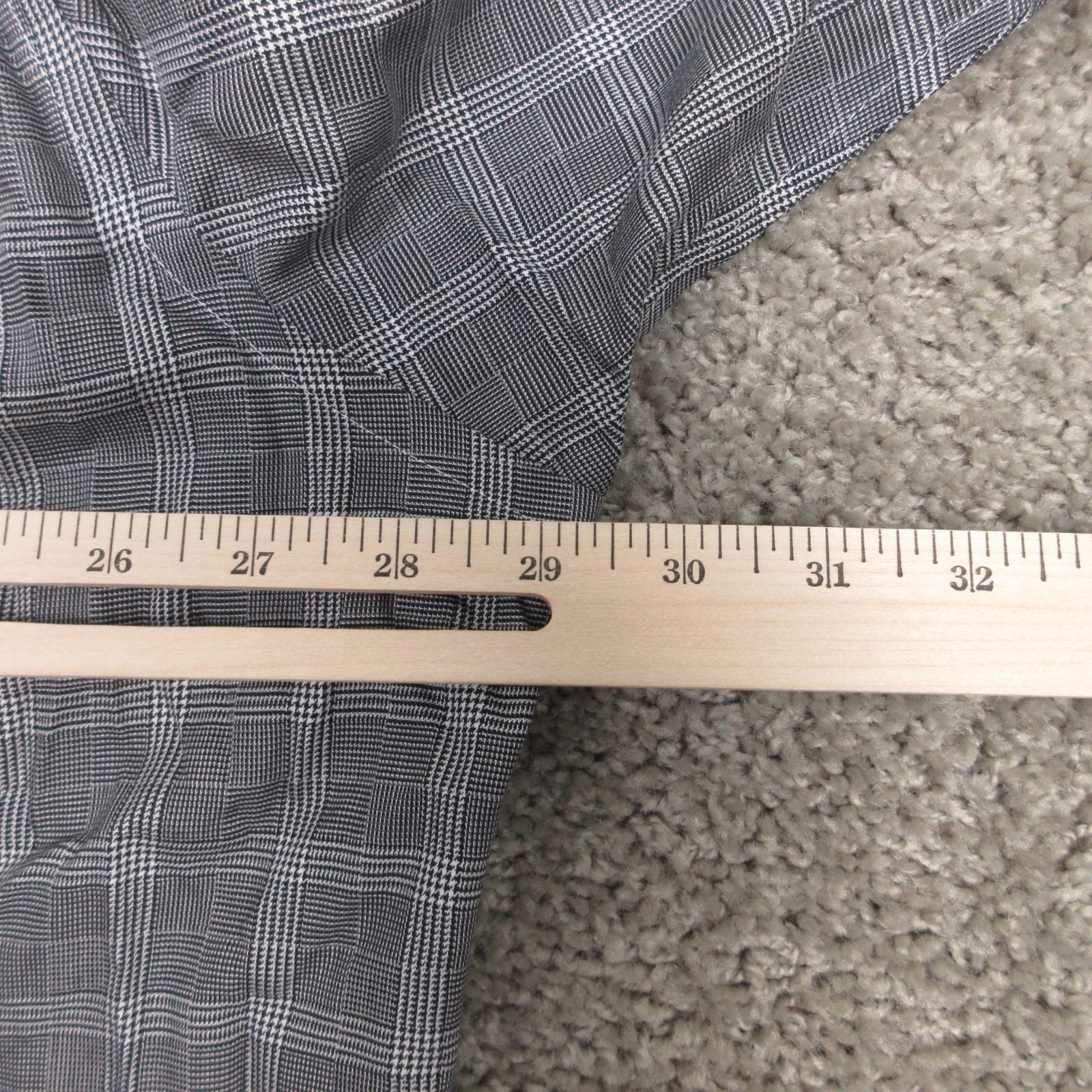 Paul Fredrick Shirt Mens 2xl 18.5 34 Gray Plaid Flip Cuff Dress Button Up New — image 7 of 8